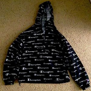 Black champion windbreaker